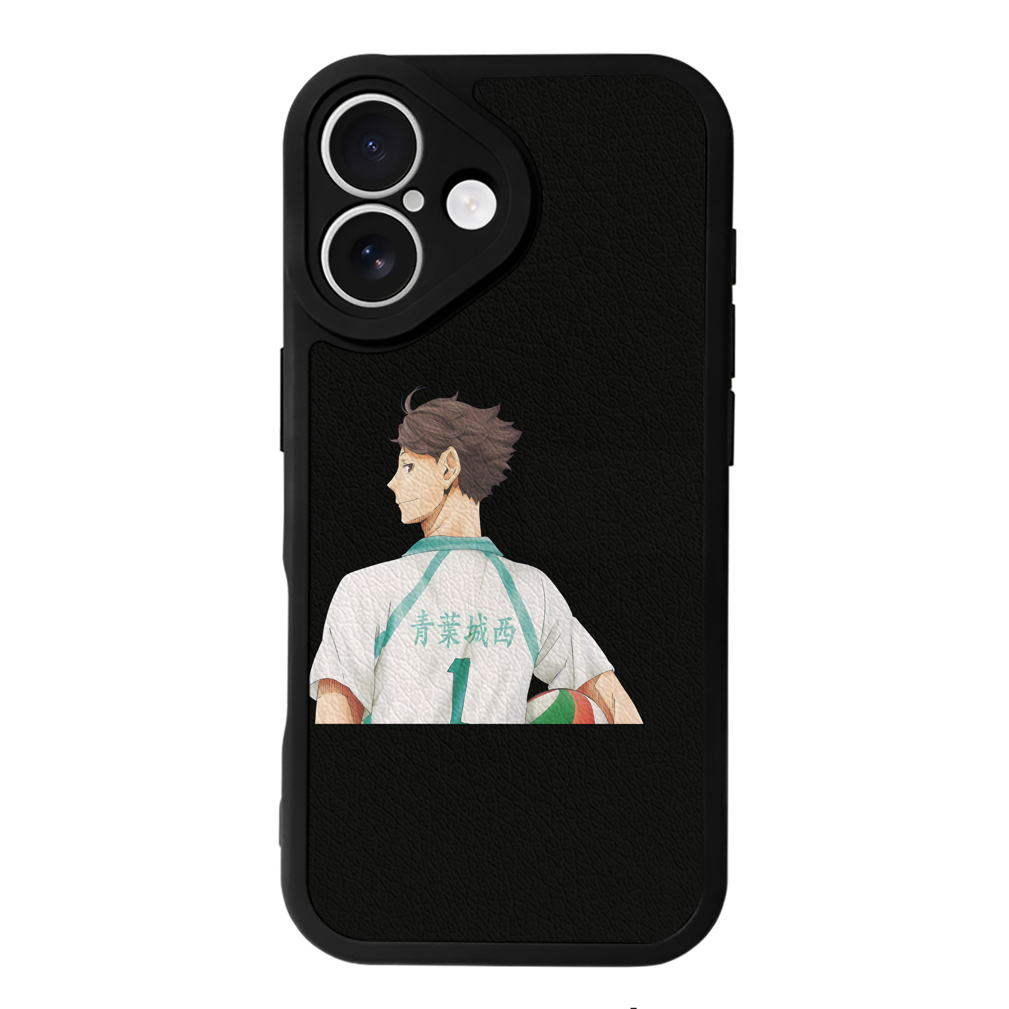 （画像用） ハイキュー!! Haikyu!! 【iPhone 16シリーズ対応】シリコンスマホケース（レザー調） 材質：シリコン